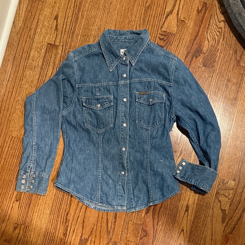 Calvin Klein Vintage Blue Denim Shirt